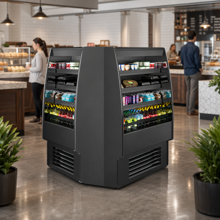Product image #4 for Oasis® Dual-Sided Self-Service Refrigerated Bakery Display Case, Open Front, 47 Inches Wide