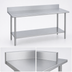 Thumbnail image #4 for Duke Supreme 14-Gauge Stainless Steel Work Table with 5-Inch Riser and Stainless Undershelf, 36-Inch Deep x 144-Inch Long