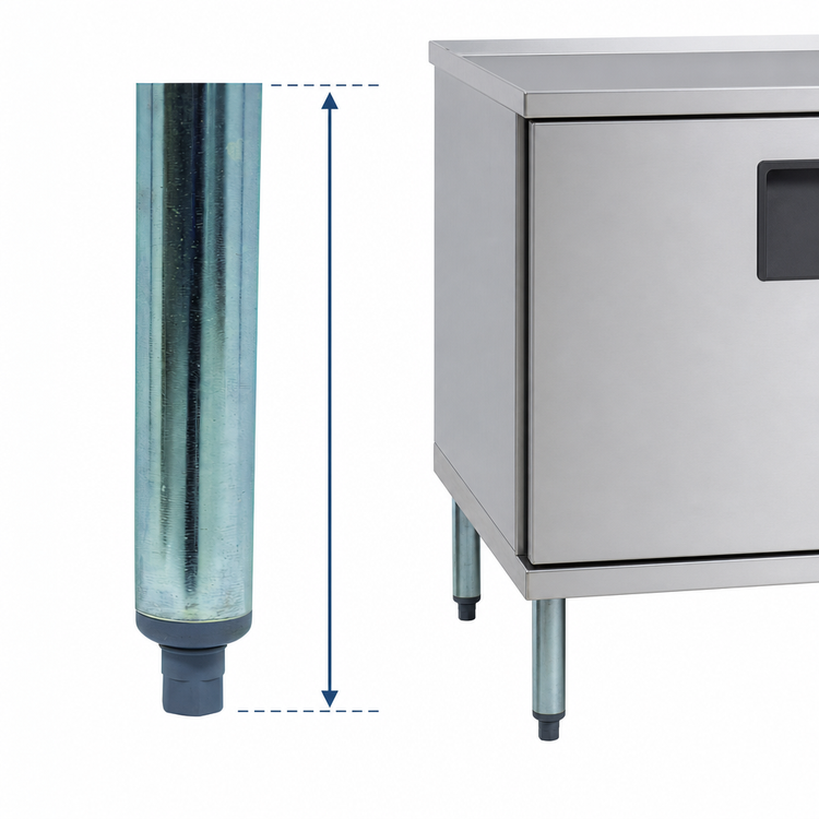 Product image #4 for Advance Tabco Replacement 18-Inch Galvanized H-Legs for Underbar Units, Set of 4