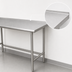 Thumbnail image #4 for Advance Tabco 12-Foot x 24-Inch 304 Stainless Steel Work Table with 1-1/2-Inch Rear Up-Turn and Open Base
