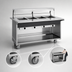Thumbnail image #4 for Atlas Metal BLH-4 Mobile Electric Hot Food Serving Counter with 4 Wells