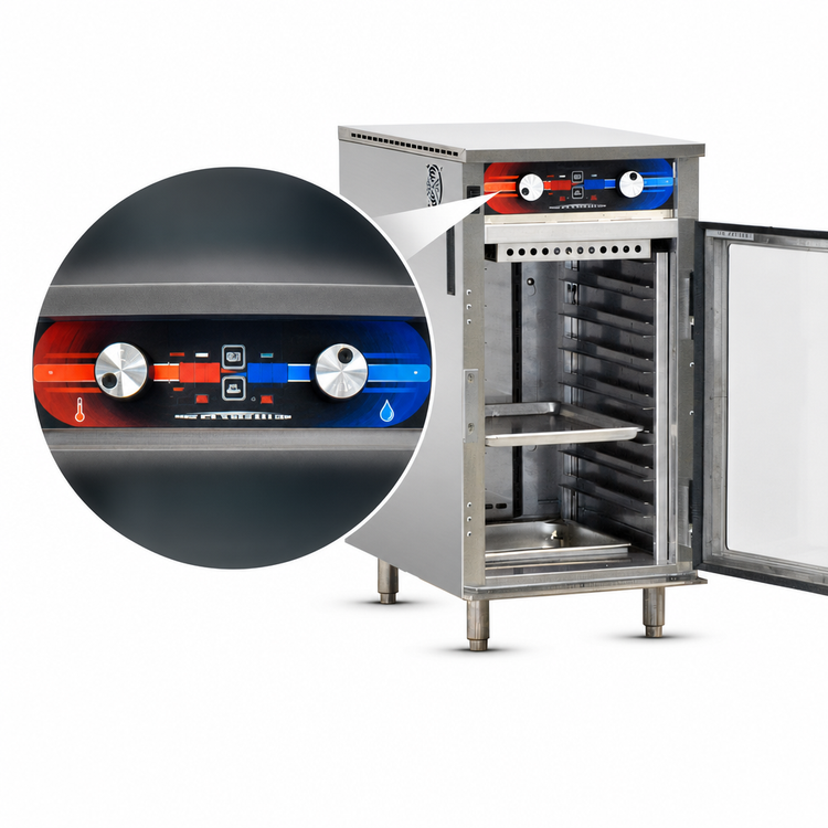 Product image #5 for FWE Clymate IQ Countertop Humidified Holding Cabinet, 8 x 12 x 20 Pan Capacity