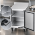 Thumbnail image #4 for Beverage-Air WTR24AHC-FIP 24-Inch One-Section Worktop Refrigerator with Solid Door and Foamed-In-Place Backsplash