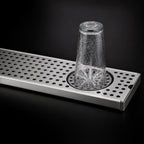 Thumbnail image #4 for Micro Matic USA DP-120D-45GR 45-Inch Surface-Mount Stainless Steel Drip Tray Trough with Integral Glass Rinser