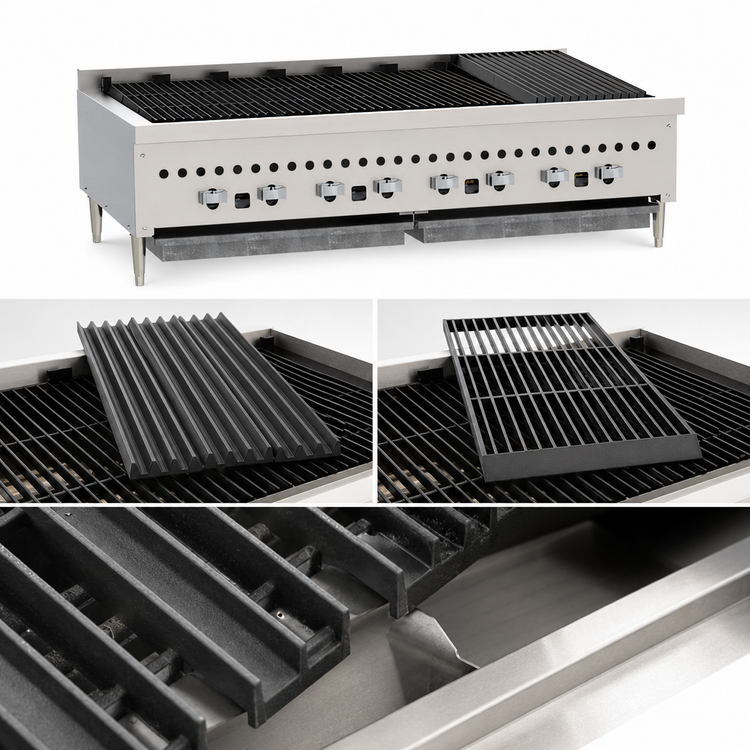 Product image #4 for Vulcan VCCB36 36-Inch Countertop Gas Charbroiler with 6 Cast Iron Burners