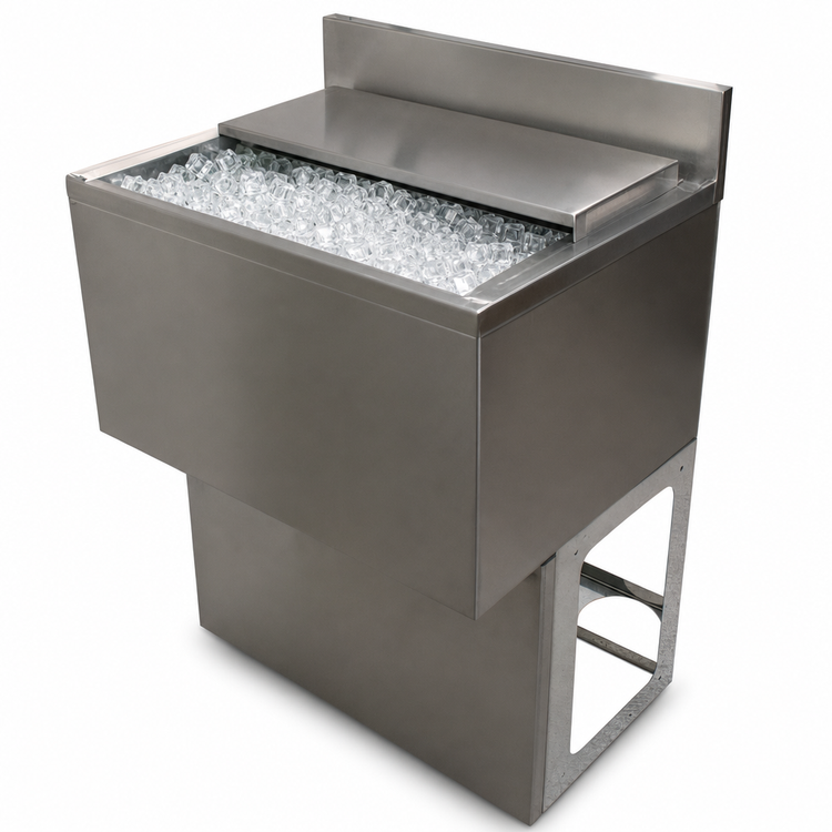 Product image #5 for BK Resources 36-Inch Underbar Ice Bin with 7-Circuit Cold Plate