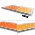 Thumbnail image #4 for Vollrath 50-Inch Drop-In Recessed Heated Shelf with Dual Warming Zones, Stainless Steel, 120V
