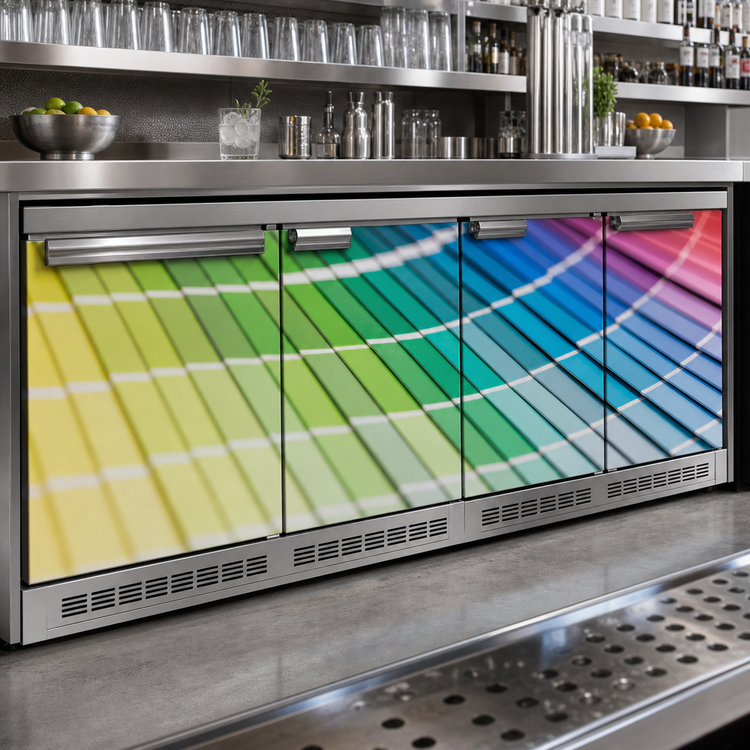 Product image #4 for Krowne Front-Only Vinyl Wrap for 84-Inch Backbar Cooler