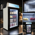 Thumbnail image #4 for Omcan 3.5 Cu. Ft. One-Section Countertop Reach-In Display Freezer with Hinged Tempered Glass Door