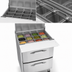 Thumbnail image #5 for Victory UltraSpec™ V-Core Big Top 27-Inch Sandwich Prep Refrigerator with 2 Drawers and 12-Pan Top
