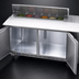 Thumbnail image #5 for Beverage-Air Two-Section Sandwich Prep Table Refrigerated Counter with 17-Inch Cutting Board, 60-Inch Wide, 12-Pan Top