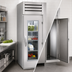 Thumbnail image #4 for True SPEC SERIES One-Section Roll-Thru Refrigerator with Glass Front and Stainless Rear Swing Door