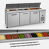 Thumbnail image #4 for Kelvinator Commercial KCHPT92.12 3-Door Self-Contained Pizza Prep Table, 94-3/16-Inch Wide, 32 Cu. Ft.