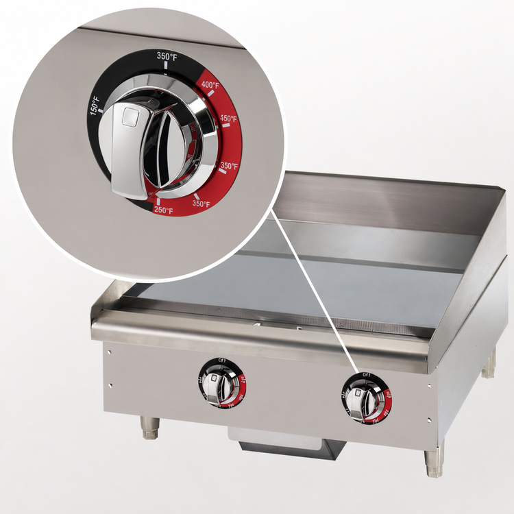 Product image #4 for Star-Max Heavy-Duty 24-Inch Countertop Electric Chrome Plate Griddle
