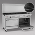 Thumbnail image #4 for Southbend Ultimate 60-Inch Gas Restaurant Range with Open Burners, 48-Inch Griddle, Standard Oven and Cabinet Base