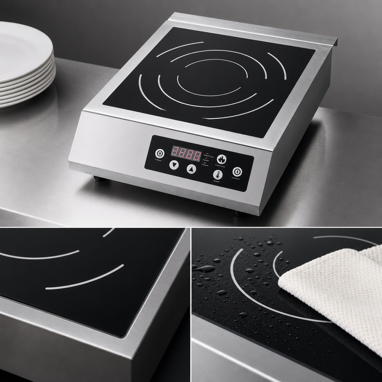 Product image #4 for CAC China Single Burner Countertop Induction Cooker, 3.5 kW, 240V