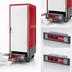 Thumbnail image #4 for Metro C5 3 Series Full-Height Mobile Heated Holding and Proofing Cabinet with Red Insulation Armour, Solid Door, and Lip-Load Slides