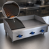 Thumbnail image #4 for Comstock-Castle 36-Inch Countertop Gas Char-Broiler/Griddle Combination with 12-Inch Radiant Broiler and 24-Inch Griddle