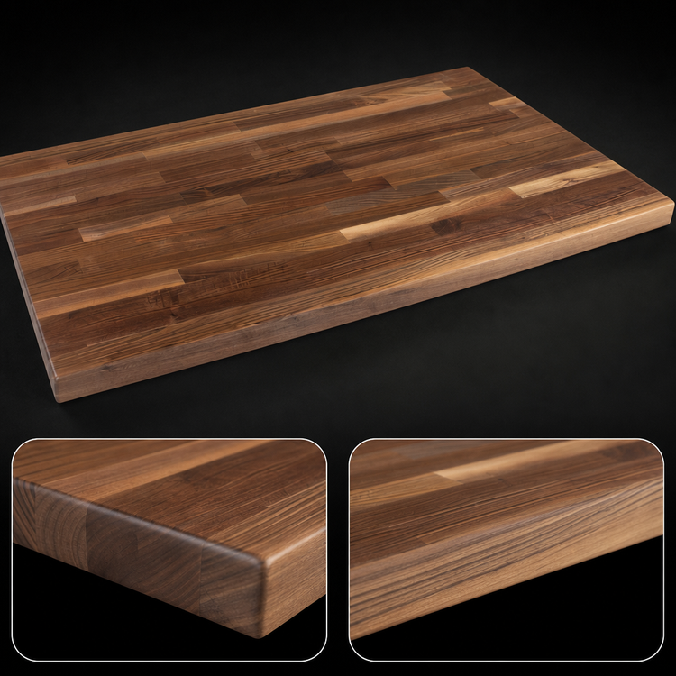 Product image #4 for Boos Block Blended Rail American Black Walnut Kitchen Countertop, 60 x 30 x 1-1/2 Inch, Oil Finish