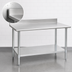 Thumbnail image #4 for Eagle Group Budget Series 84-Inch x 36-Inch Work Table with 4-1/2-Inch Backsplash, 430 Stainless Steel Top, and Adjustable Undershelf