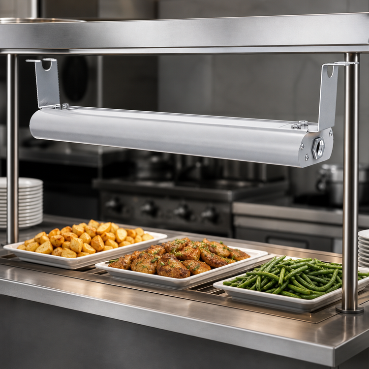 Product image #4 for Vollrath 66-Inch Low Profile Unlighted Strip Heat Lamp, Aluminum Housing, 208V