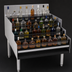 Thumbnail image #4 for Glastender Freestanding Stainless Steel Underbar Liquor Steps, 30 Inch Wide x 29 Inch Deep, 5 Steps