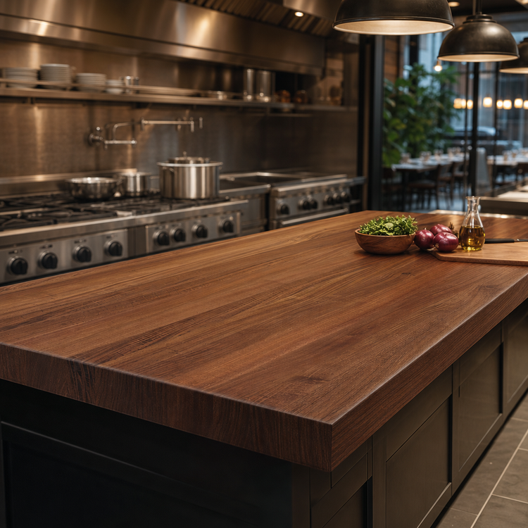 Product image #4 for John Boos Boos Block 72-Inch x 38-Inch x 3-Inch American Black Walnut Full-Length Edge Grain Kitchen Countertop