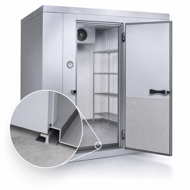 Product image #4 for Kolpak Kold-Front Indoor Floorless Walk-In Cooler with Remote Refrigeration, 8' x 10' x 8'-6.25"