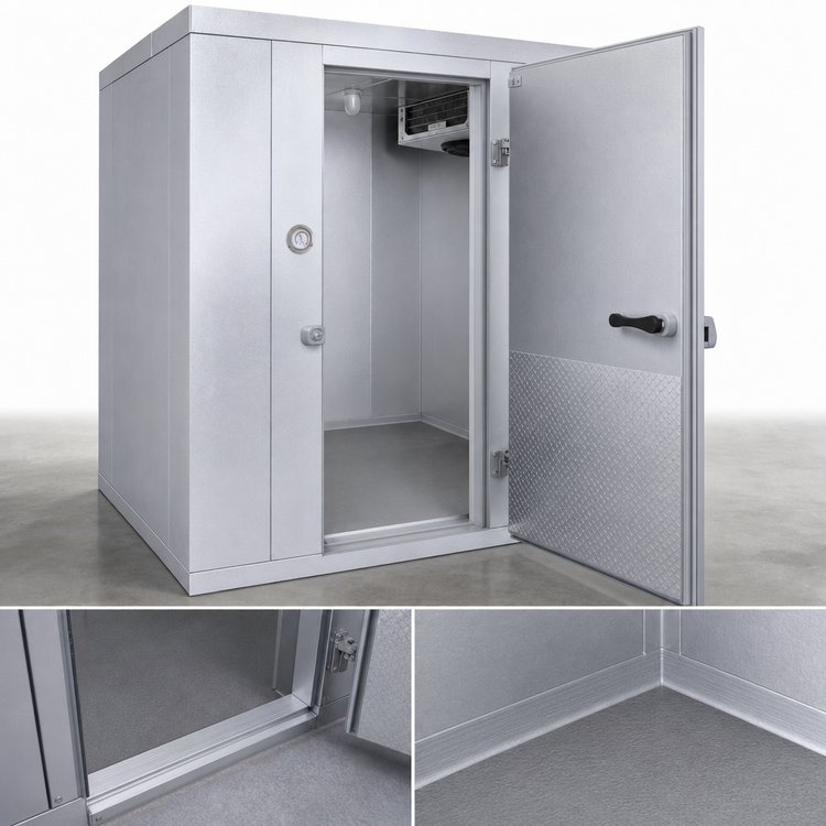 Product image #4 for Kold-Front Indoor Floorless Walk-In Cooler with Remote Refrigeration, Nominal 10' x 12'