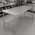 Thumbnail image #4 for Advance Tabco 144-Inch x 36-Inch 304 Stainless Steel Flat Top Work Table with Galvanized Open Base