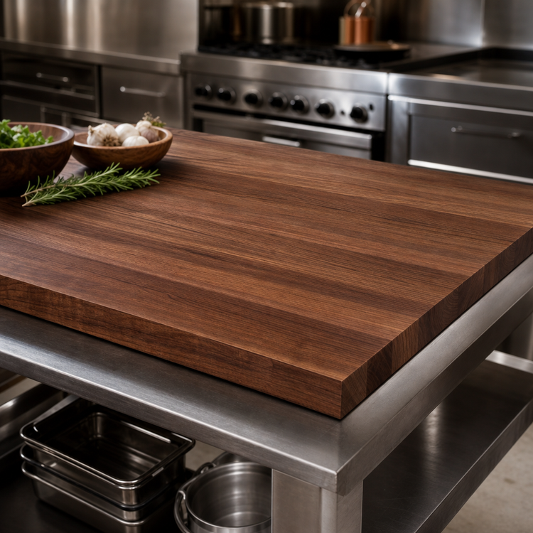 Product image #4 for Boos Block 42-Inch x 25-Inch American Black Walnut Edge Grain Kitchen Countertop