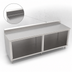 Thumbnail image #4 for John Boos 96-Inch x 36-Inch Open Front Cabinet Base Work Table with Stainless Steel Top and 5-Inch Backsplash