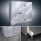 Thumbnail image #4 for Kolpak Kold-Front KF7-1208-FR Indoor Walk-In Freezer with Remote Refrigeration, Floor, Galvalume, 12' x 8' Nominal