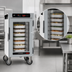 Thumbnail image #5 for Metro HotBlox Narrow 8-Pan Half-Height Mobile Insulated Holding Cabinet with Digital Touchscreen and Clear Door