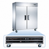 Thumbnail image #4 for Omcan 47 Cu. Ft. Two-Section Reach-In Freezer with Bottom-Mount Self-Contained Refrigeration