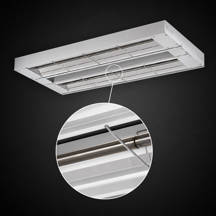 Product image #4 for Hatco Glo-Ray GRA-36D3 36-Inch Double Unlighted Infrared Strip Heater