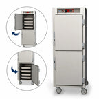 Thumbnail image #4 for Metro C5 C569-SDS-L Full-Height Mobile Heated Holding Cabinet with Solid Dutch Doors, 34-Pan Capacity