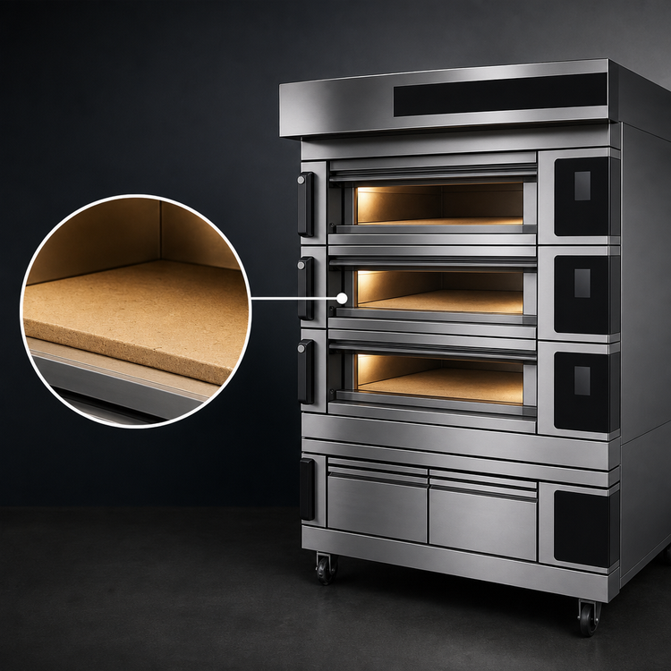 Product image #4 for Moretti Forni serieS Evolution S105E 3-Deck Electric Pizza Deck Oven with Proofer
