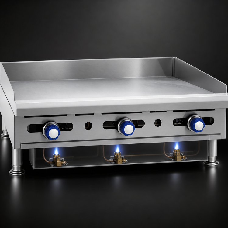 Product image #4 for Imperial IMGA-3628 Countertop Gas Griddle, 36-Inch x 24-Inch Smooth Polished Steel Plate, Manual Controls