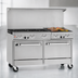 Thumbnail image #4 for Southbend Ultimate 60-Inch Gas Restaurant Range with 6 Star/Sauté Burners, 24-Inch Charbroiler, Convection Oven and Cabinet Base