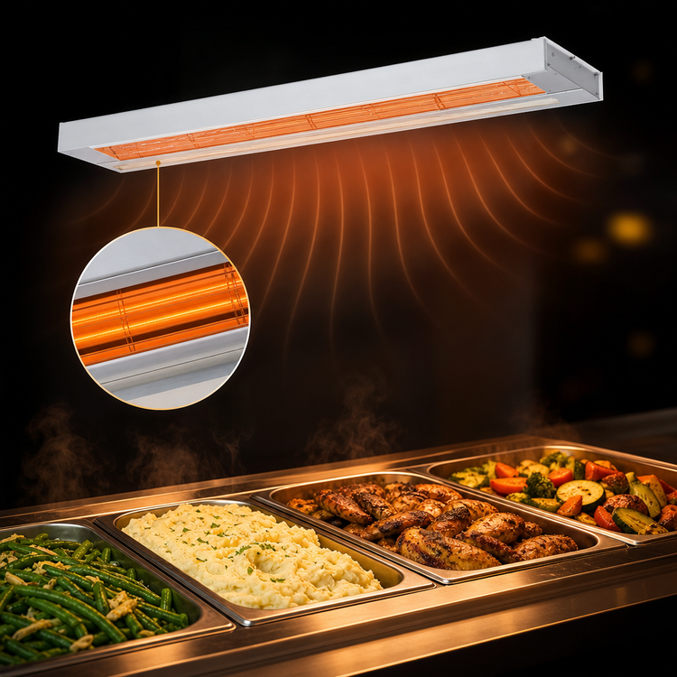 Product image #4 for Nemco 6155-72 Single Remote-Controlled Infrared Strip Heater, 72 Inch, 120V