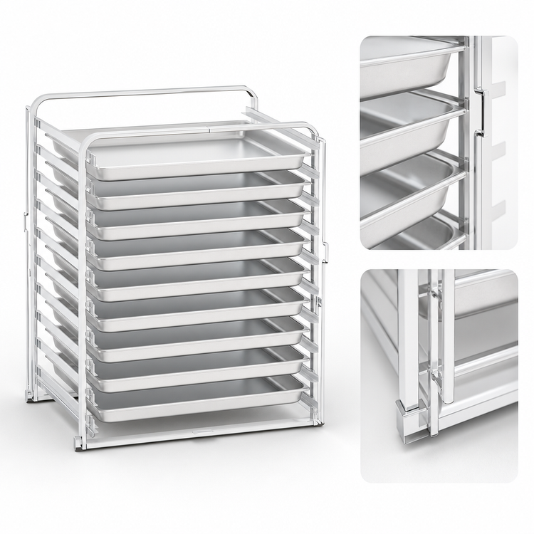 Product image #4 for RATIONAL Mobile Oven Rack for 10-Full Size Pro/Classic Rack Ovens, 10-Pan Capacity