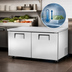 Thumbnail image #4 for True 2-Section Undercounter Refrigerator with Solid Doors, 60 3/8