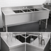 Thumbnail image #4 for Omcan USA 60-Inch Three-Compartment Underbar Sink with Left and Right Drainboards, 304 Stainless Steel