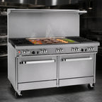 Thumbnail image #4 for Southbend (Middleby) Ultimate 4601DD-4T 60-Inch Gas Range with 2 Open Burners, 48-Inch Thermostatic Griddle, and 2 Standard Ovens