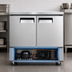 Thumbnail image #4 for Juneau 48-Inch 2-Section Undercounter Reach-In Freezer with Solid Doors, 6.7 Cu. Ft.
