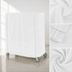 Thumbnail image #4 for Metro 48 x 24 x 54 Inch White Uncoated Knitted Polyester Queen Mary & Banquet Cart Cover
