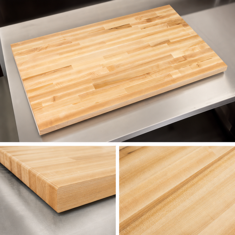 Product image #4 for John Boos Boos Block Northern Hard Rock Maple Blended Edge Grain Kitchen Countertop, 48 x 32 x 1-1/2 Inch, Varnique Finish