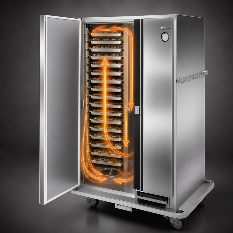 Product image #4 for Carter-Hoffmann PH1225 Mobile Heated Holding Cabinet, 2-Door, 33-Pan Capacity