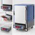 Thumbnail image #4 for Metro C5 3 Series Half-Height Mobile Heated Holding & Proofing Cabinet, Blue, Solid Door, Lip Load Slides